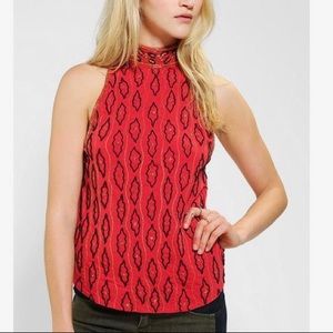 Ecote beaded embellished high neck tank